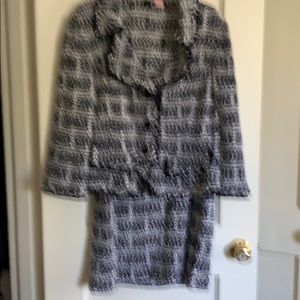 Duo blazer and skirt ensemble